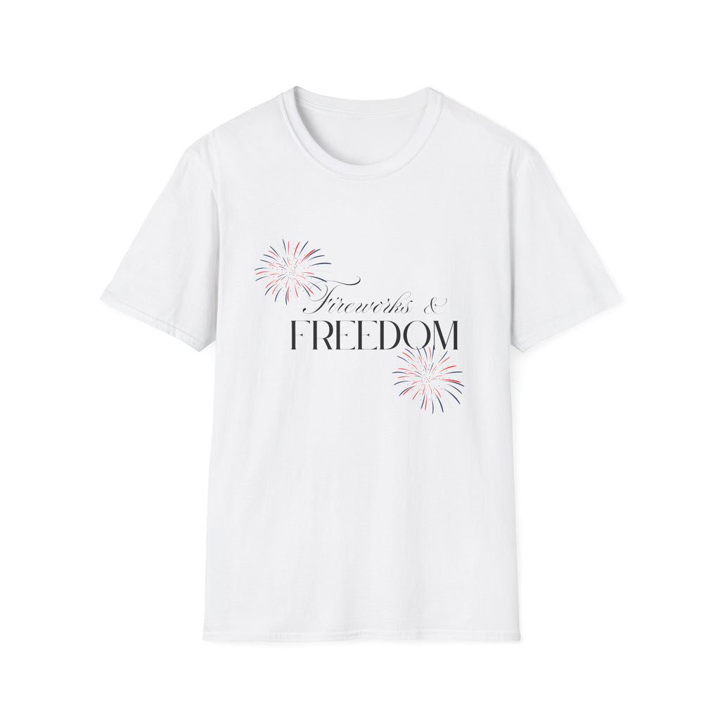 Fireworks & Freedom T-Shirt — Patriotic 4th of July Tee