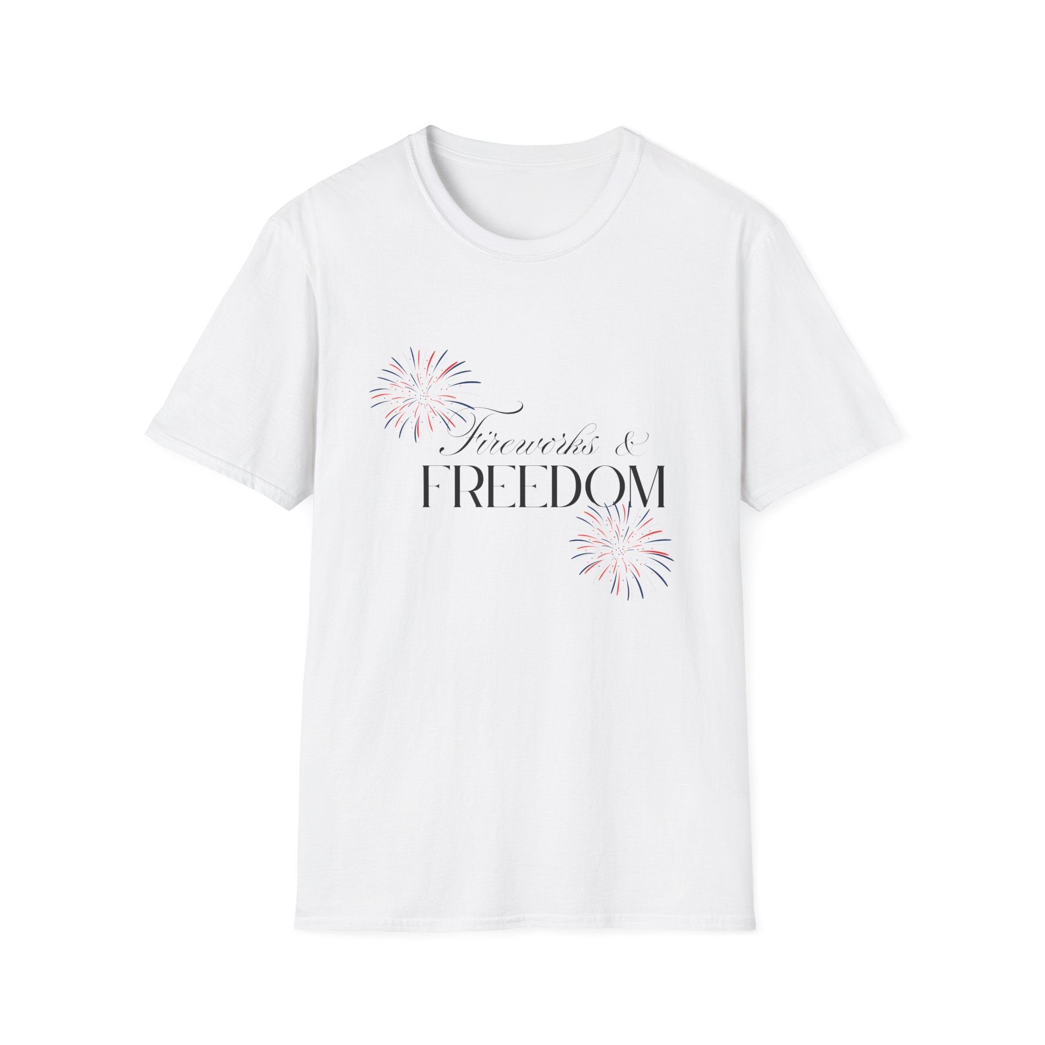 Fireworks & Freedom T-Shirt — Patriotic 4th of July Tee