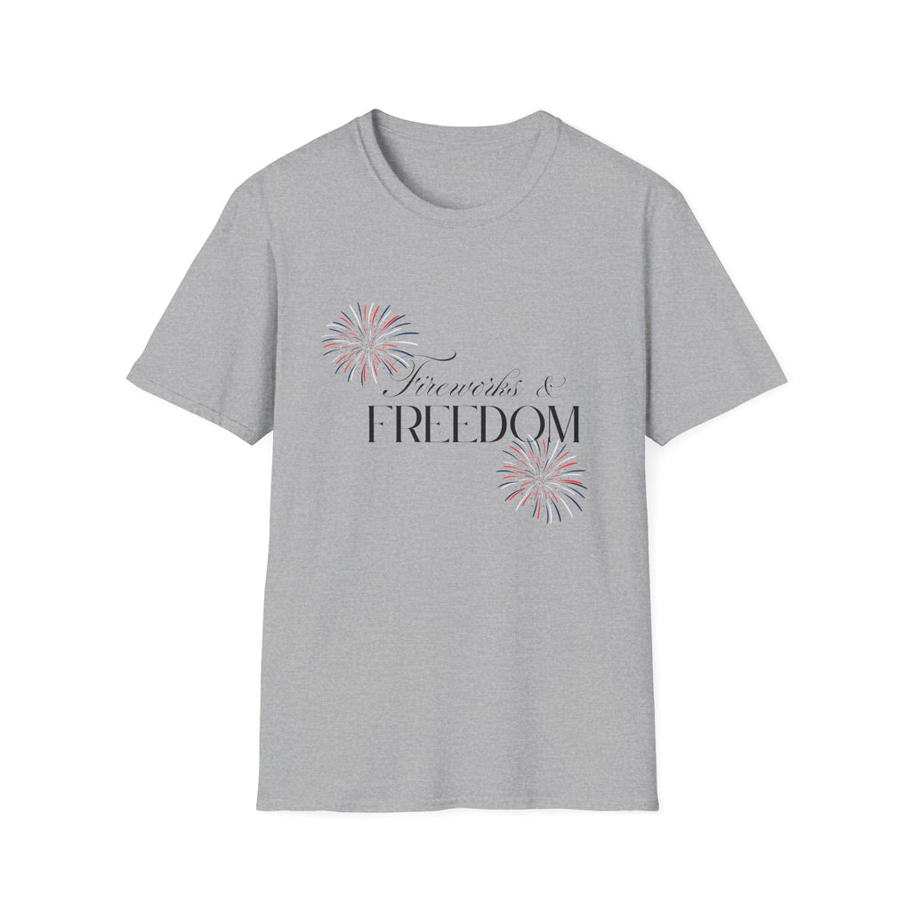 Fireworks & Freedom T-Shirt — Patriotic 4th of July Tee