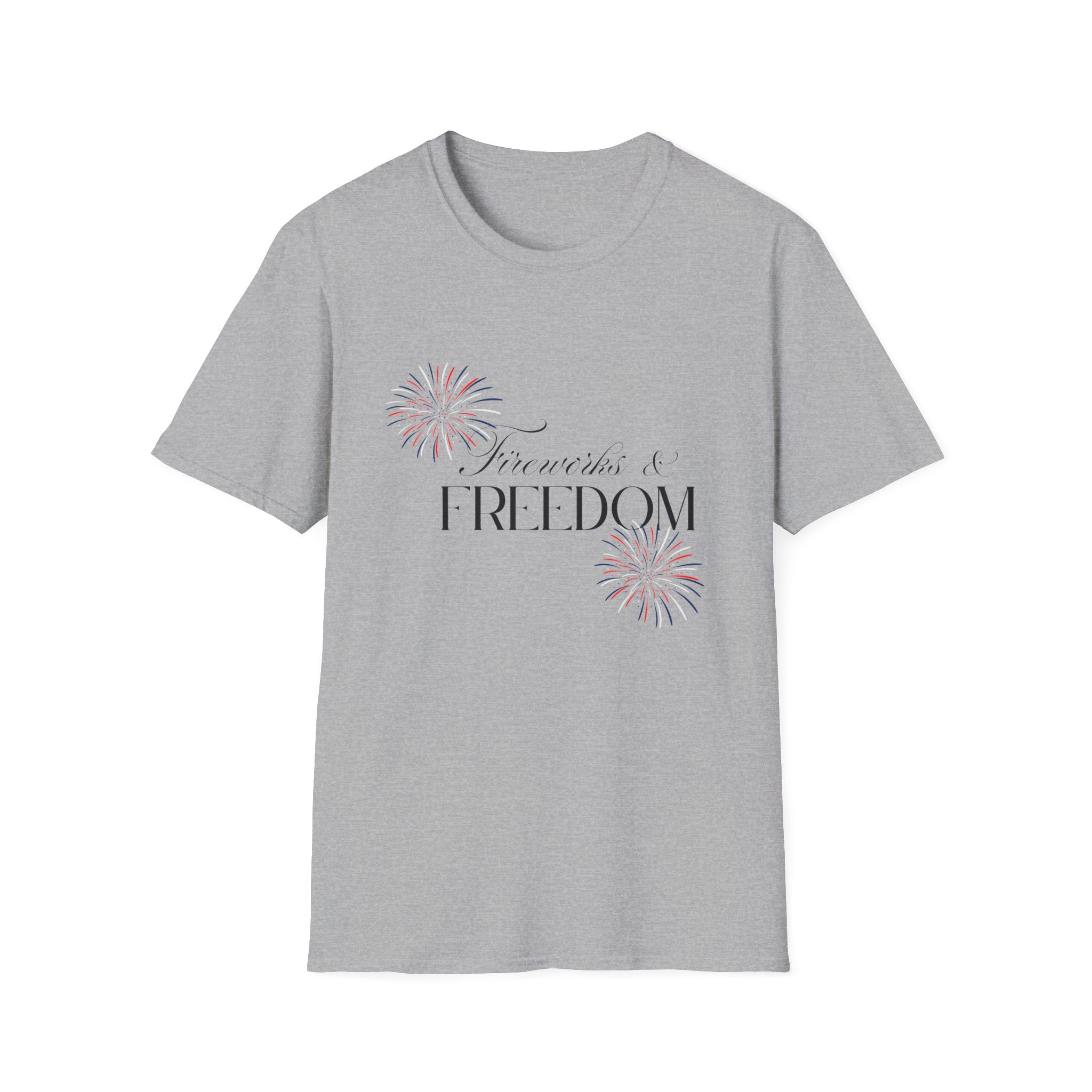 Fireworks & Freedom T-Shirt — Patriotic 4th of July Tee