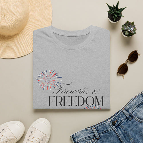 Fireworks & Freedom T-Shirt — Patriotic 4th of July Tee