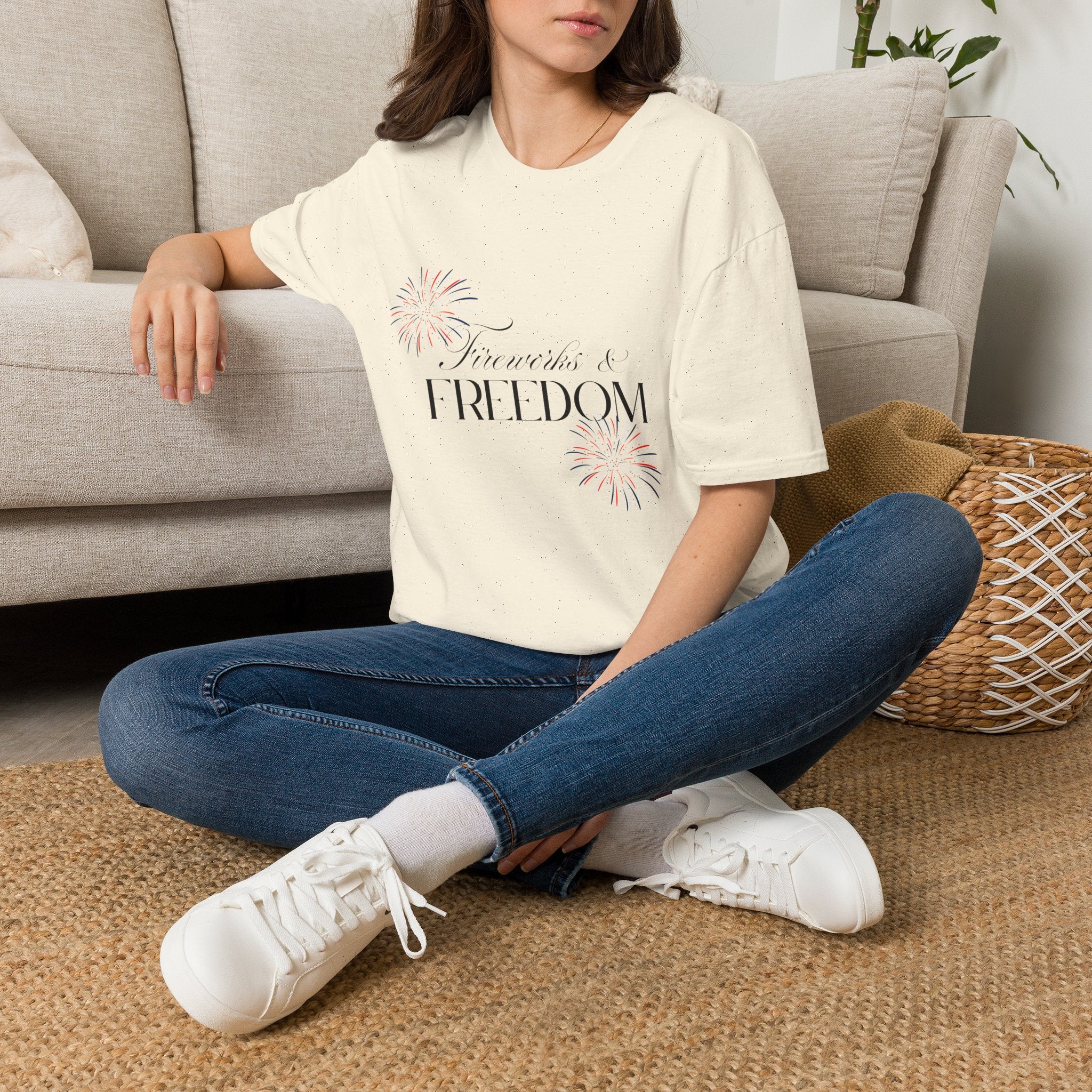 Fireworks & Freedom T-Shirt — Patriotic 4th of July Tee